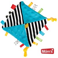Mom's care Мека играчка - одеялце за гушкане, Синьо